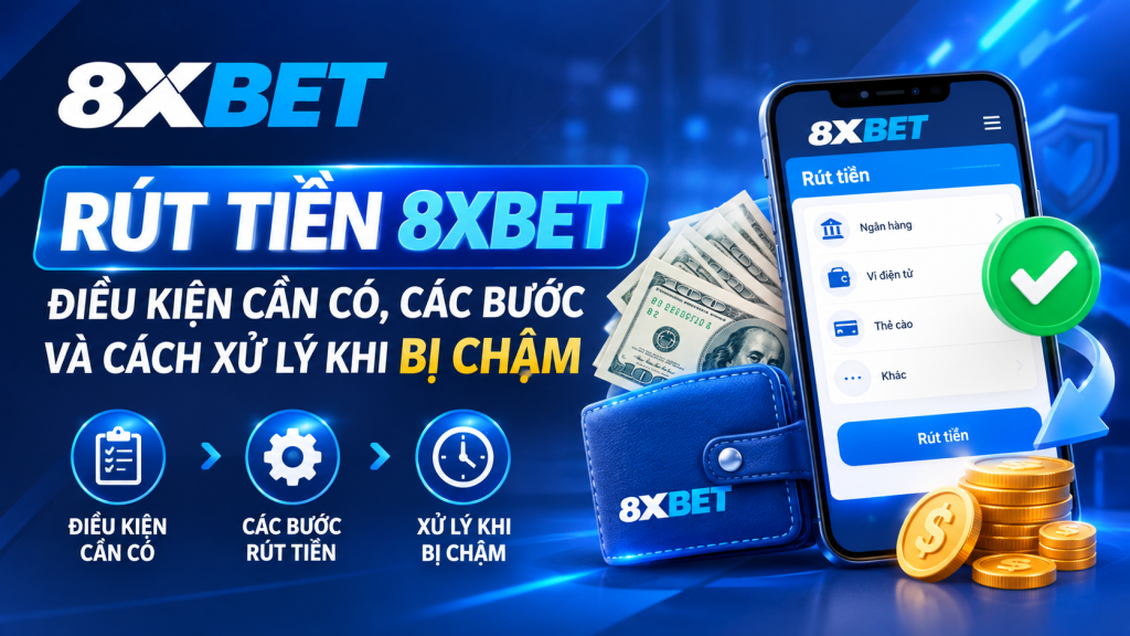 Rút tiền 8XBET nhanh chóng và đúng quy trình