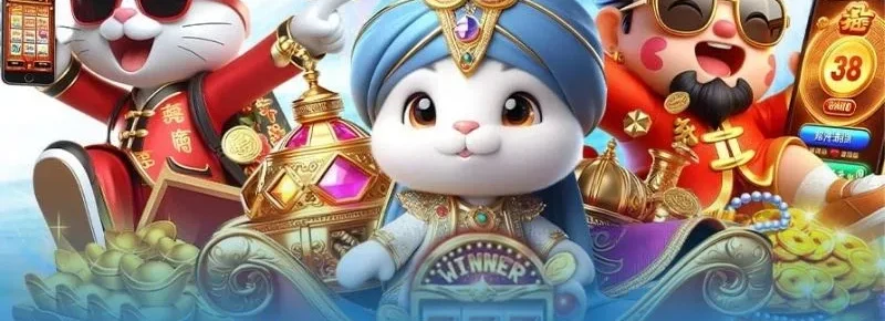 Mèo, thỏ và chàng trai hoạt hình cầm điện thoại hiển thị JACKPOT, minh họa các nội dung chính trong tin tức 8XBET